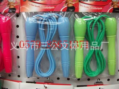 跳绳新选择 优质木柄PVC耐用加重型跳绳——义乌市三公文体用品厂的专业制造